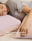 Cooling Pillowcase (x2) - Instant Cool-to-Touch & Stretchable