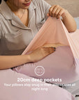 Cooling Pillowcase (x2) - Instant Cool-to-Touch & Stretchable