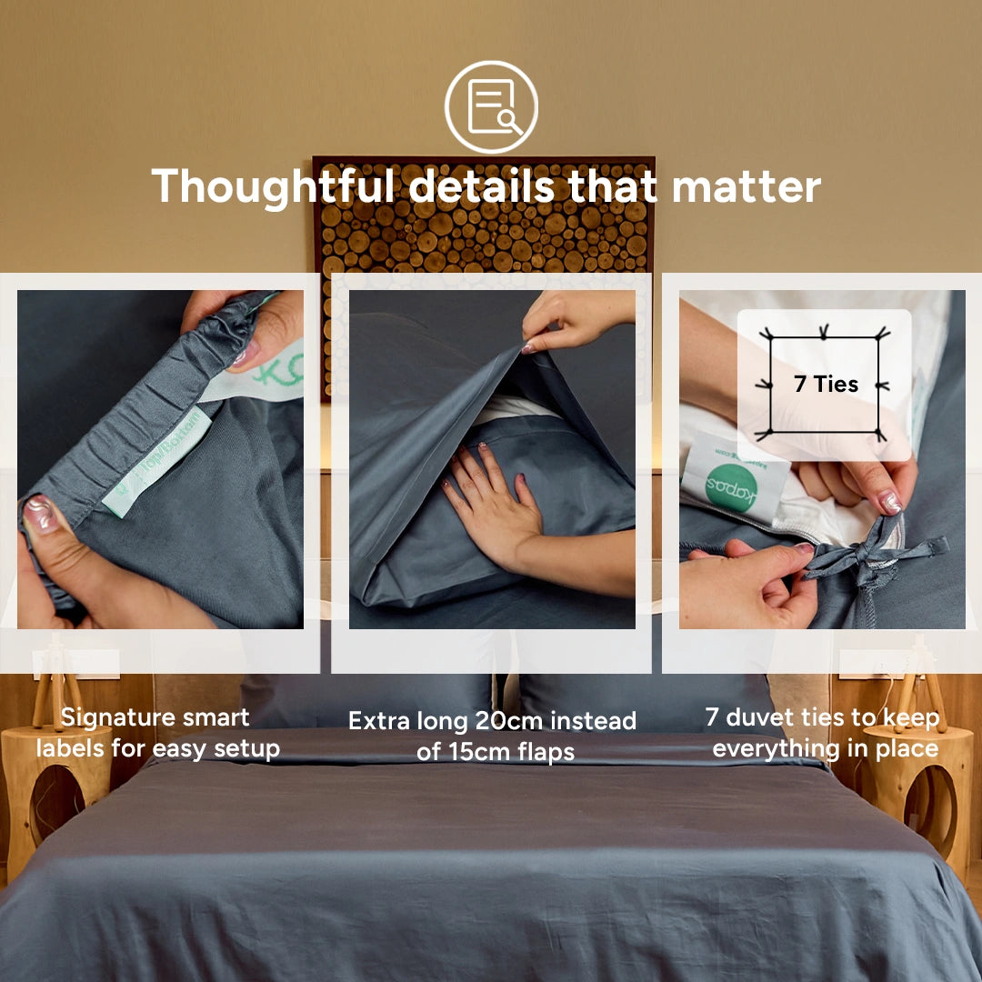 Extra-long staple cotton fitted bedsheet set