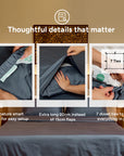 Extra-long staple cotton fitted bedsheet set
