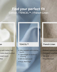 Extra-long staple cotton fitted bedsheet set