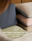 Cooling Pillowcase (x2) - Instant Cool-to-Touch & Stretchable