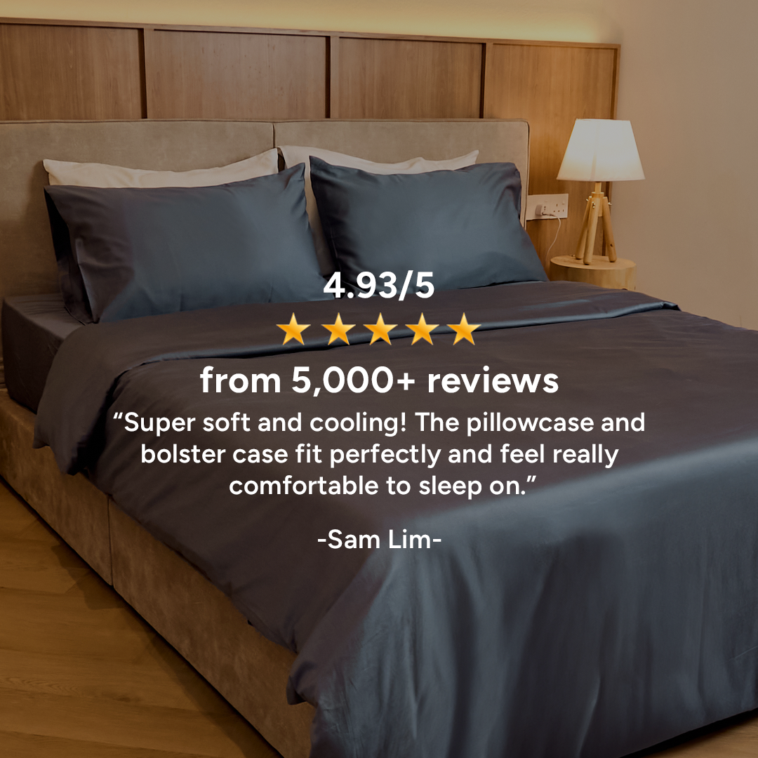 Extra-long staple cotton bolstercase