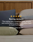 Cooling Pillowcase (x2) - Instant Cool-to-Touch & Stretchable