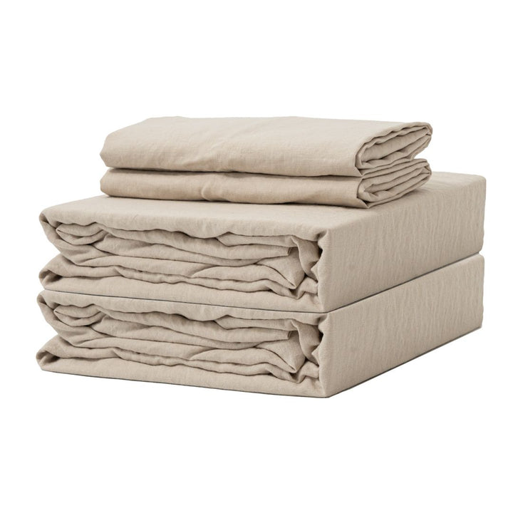 100% French flax linen duvet cover set