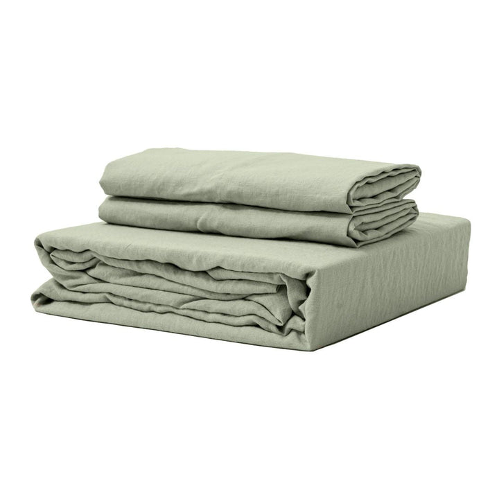 100% French flax linen fitted bedsheet set