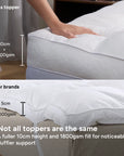 Kapas Kapas Cloud Mattress Topper, Premium Cooling Fabric