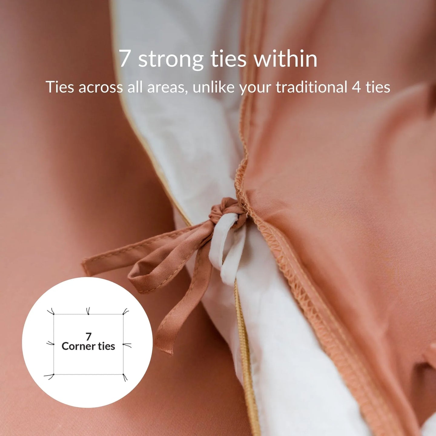 Fabric Casing Detail for Kapas TENCEL duvet cover set