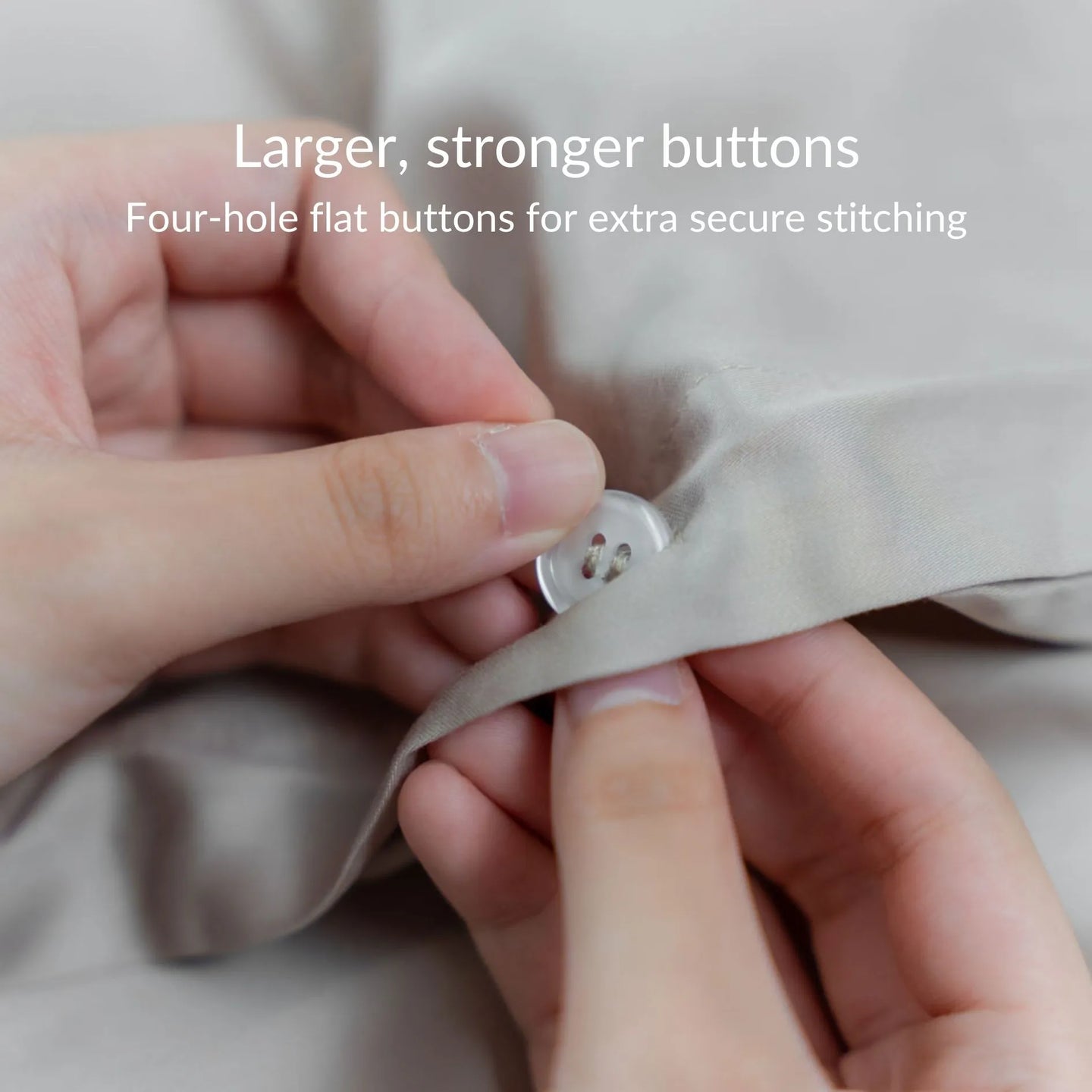 Fabric Casing Detail for Kapas TENCEL duvet cover set