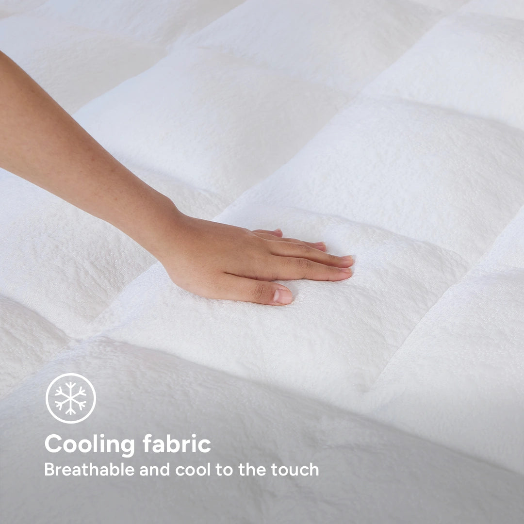 Kapas Kapas Cloud Mattress Topper, Premium Cooling Fabric