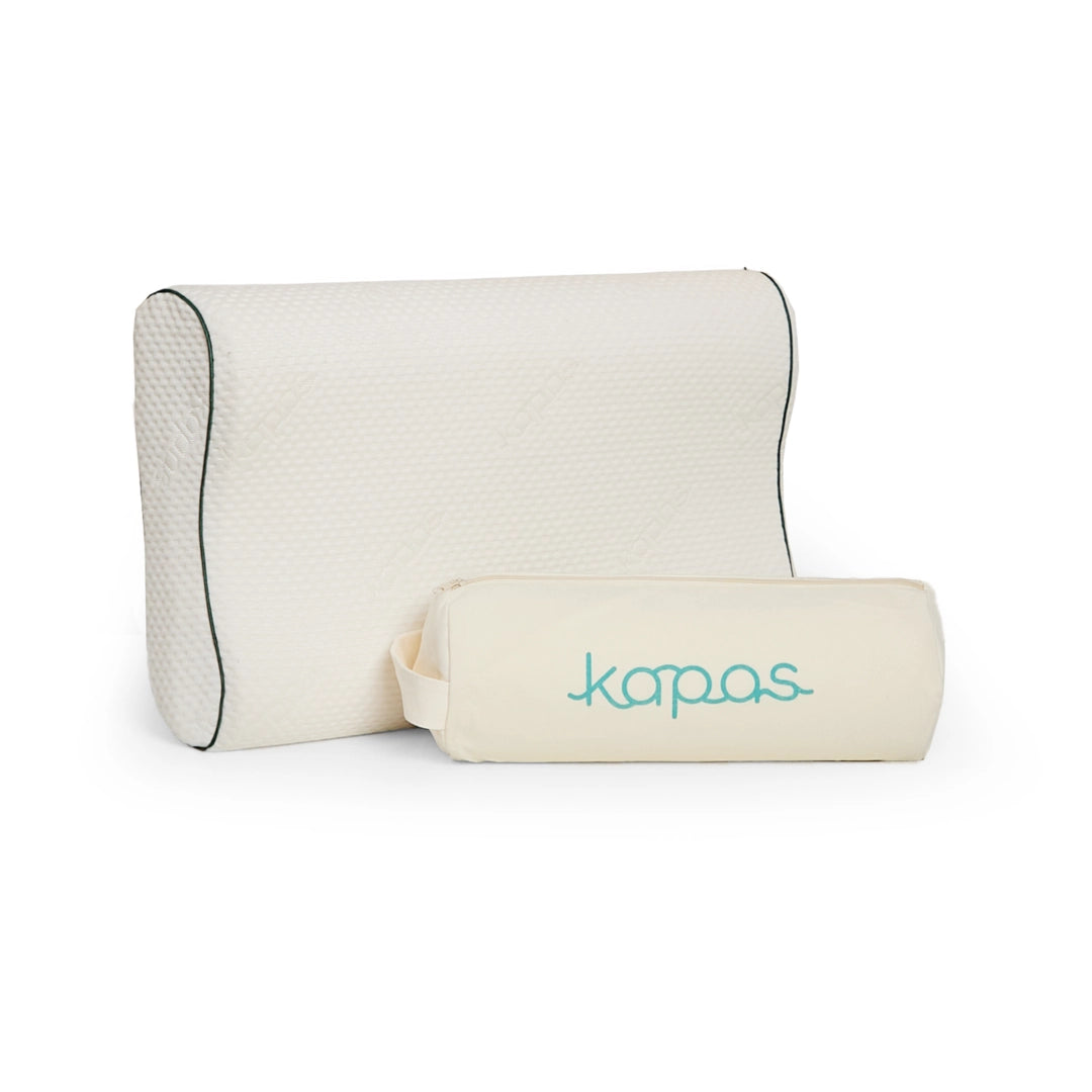 Kapas Aura memory foam pillow contour shape