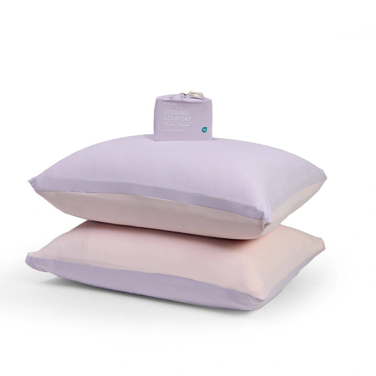 Cooling Pillowcase (x2) - Instant Cool-to-Touch &amp; Stretchable