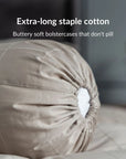 Extra-long staple cotton bolstercase Cotton bolstercase- Kapas Living Singapore