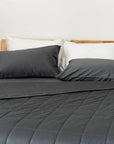 KapasLUXE® quilted comforter set- Shadow grey