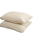 Studio Product Photo for Kapas 100% French flax linen pillowcase (x2) in Oatmeal