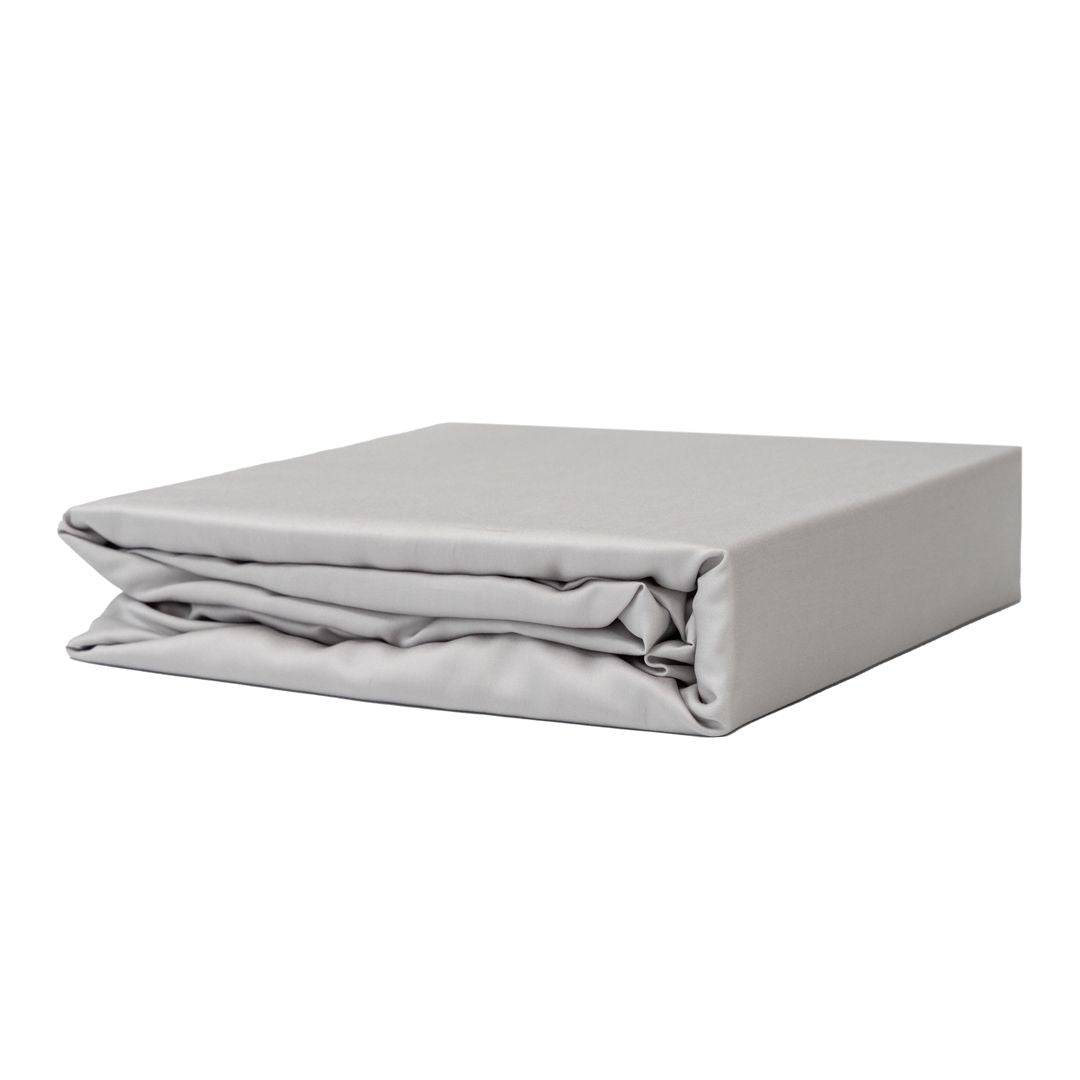 Extra-long staple cotton flat sheet- Whisper grey