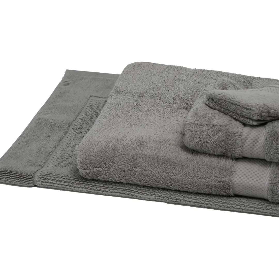 KapasLUXE® bath towel set (3 pieces)- Steel grey