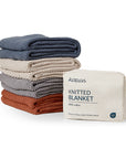 [Christmas New Launch] 100% Cotton Knitted Blanket