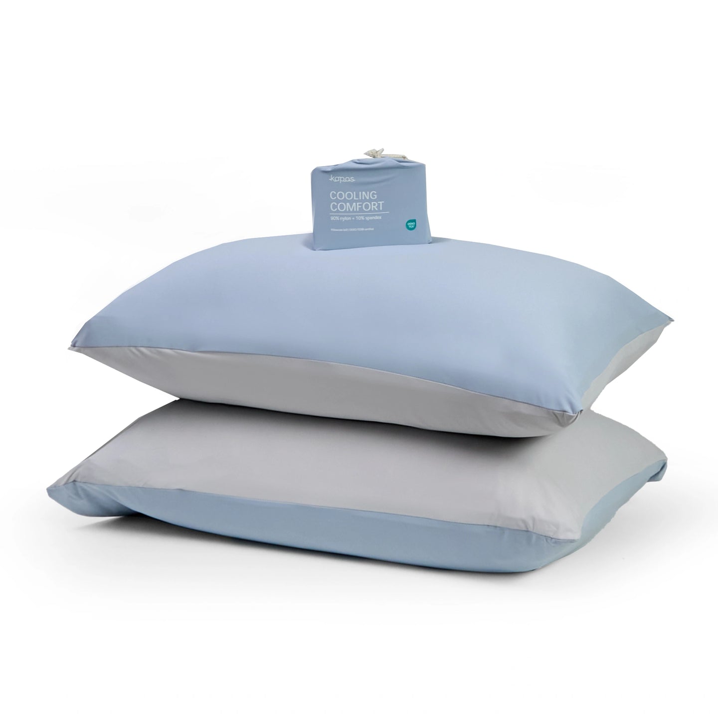 Cooling Pillowcase (x2) - Instant Cool-to-Touch &amp; Stretchable
