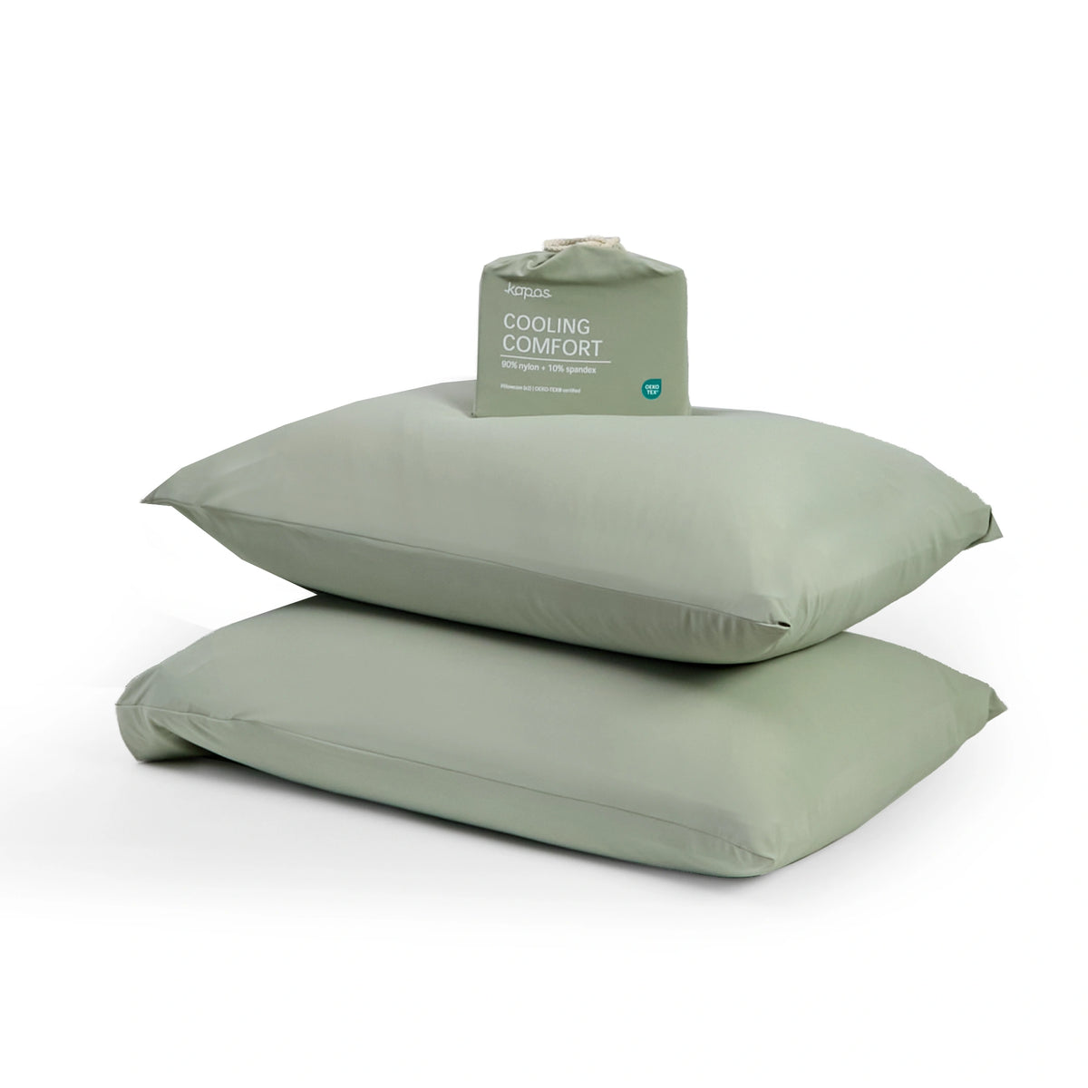 Cooling Pillowcase (x2) - Instant Cool-to-Touch &amp; Stretchable