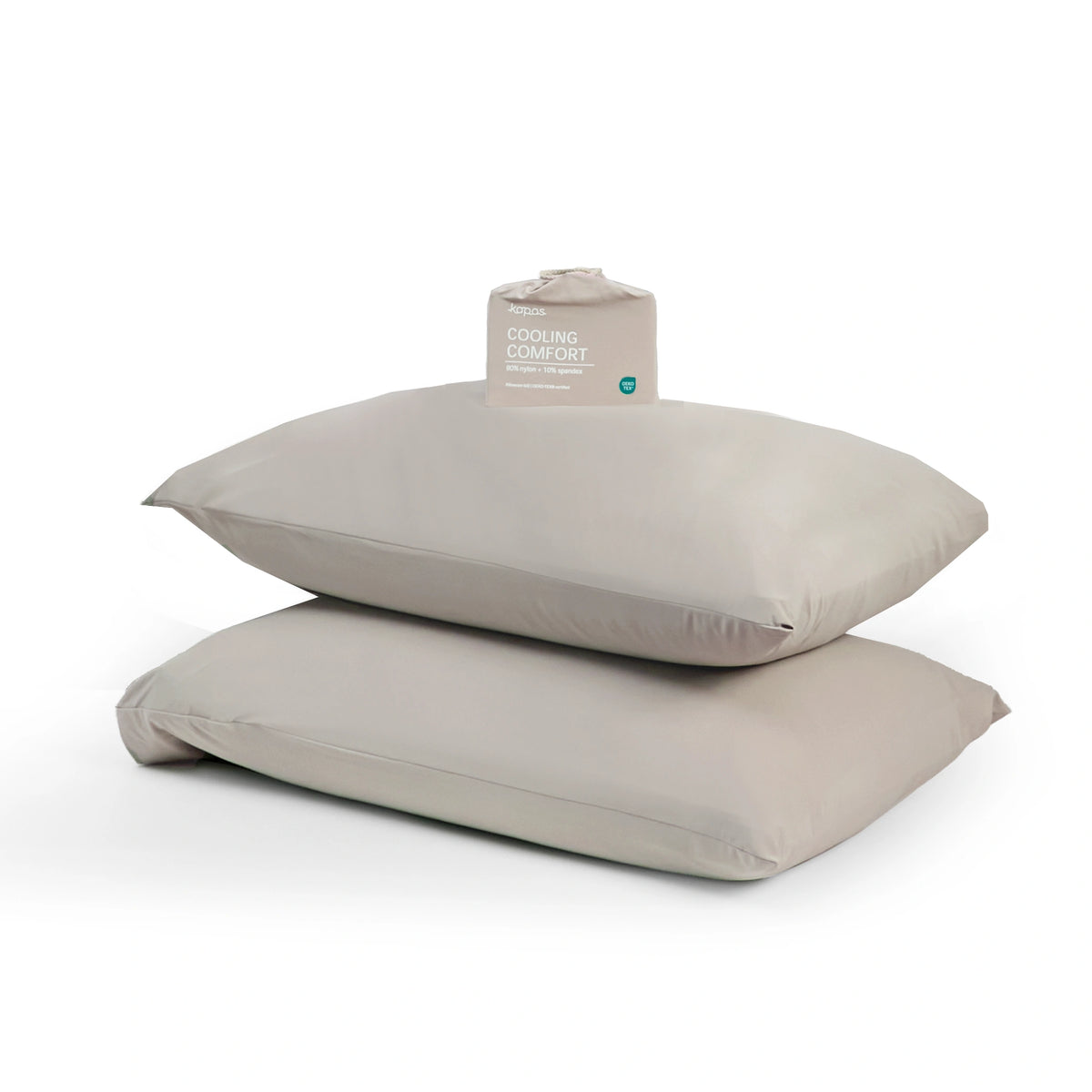 Cooling Pillowcase (x2) - Instant Cool-to-Touch &amp; Stretchable