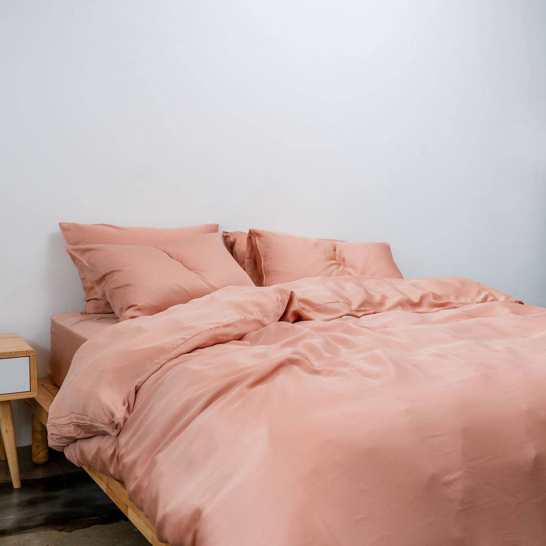 TENCEL™ duvet cover terracotta