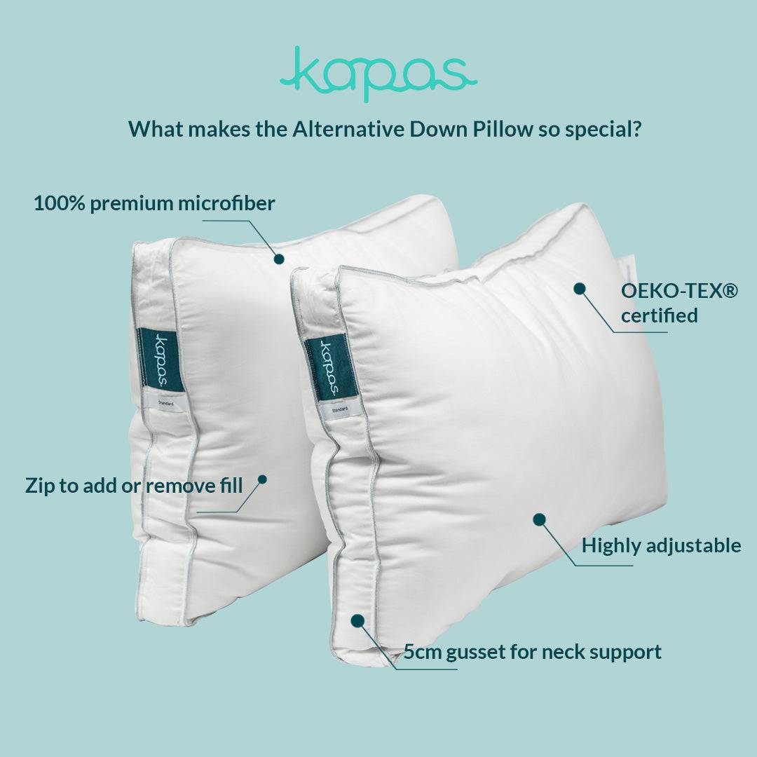 Alternative down pillow Alternative down pillow- Kapas Living Singapore