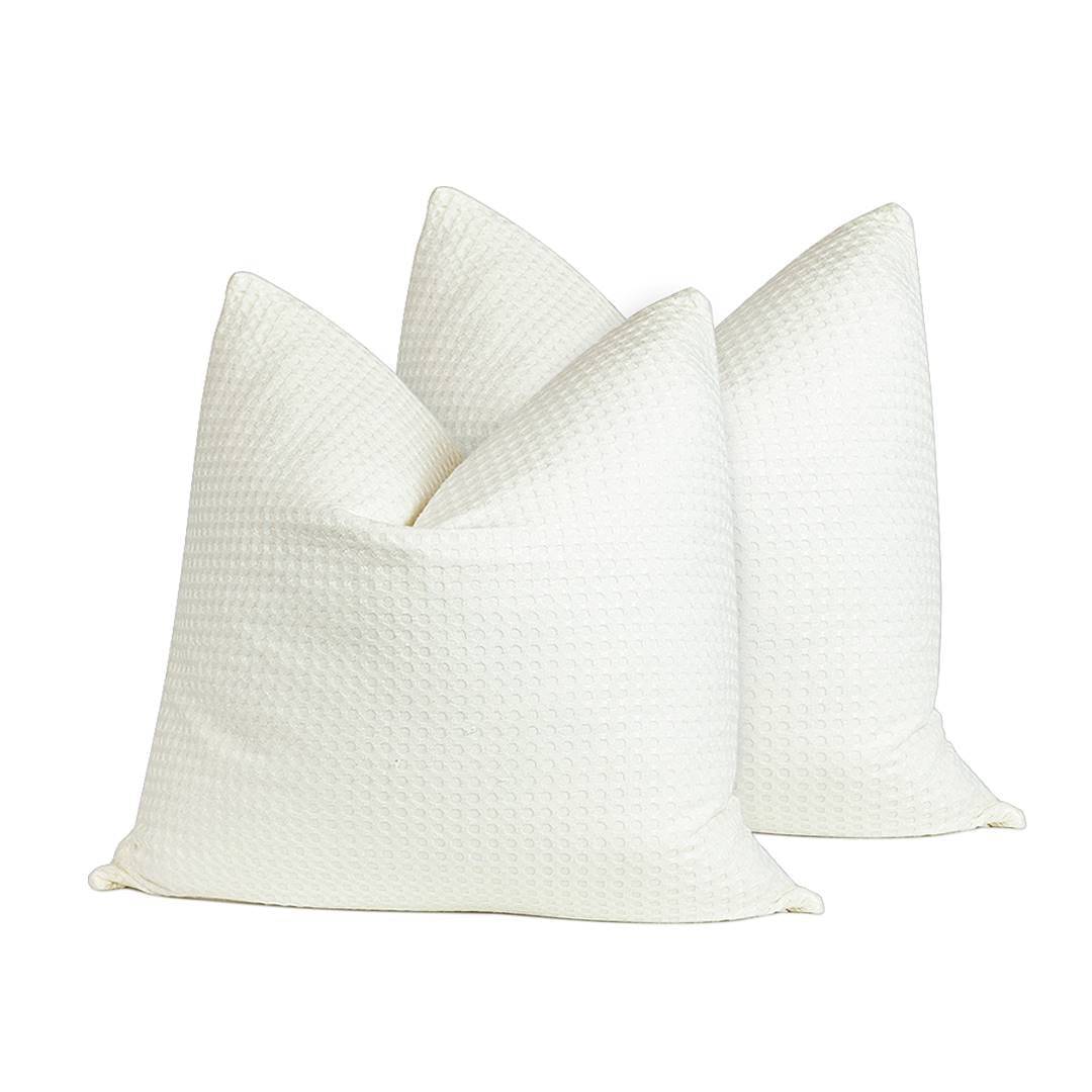 Bamboo waffle throw cushions/pillows (insert + cover) Bamboo waffle throw cushions- Kapas Living Singapore