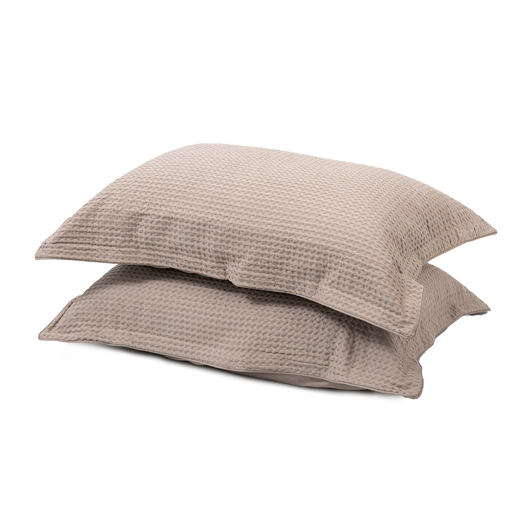 KAPAS LIVING cotton waffle pillowcase (x2)