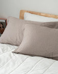 KAPAS LIVING cotton waffle pillowcase (x2)