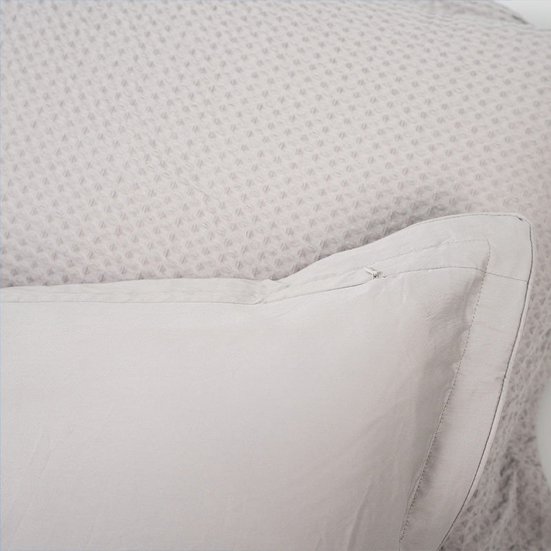 KAPAS LIVING cotton waffle pillowcase (x2)