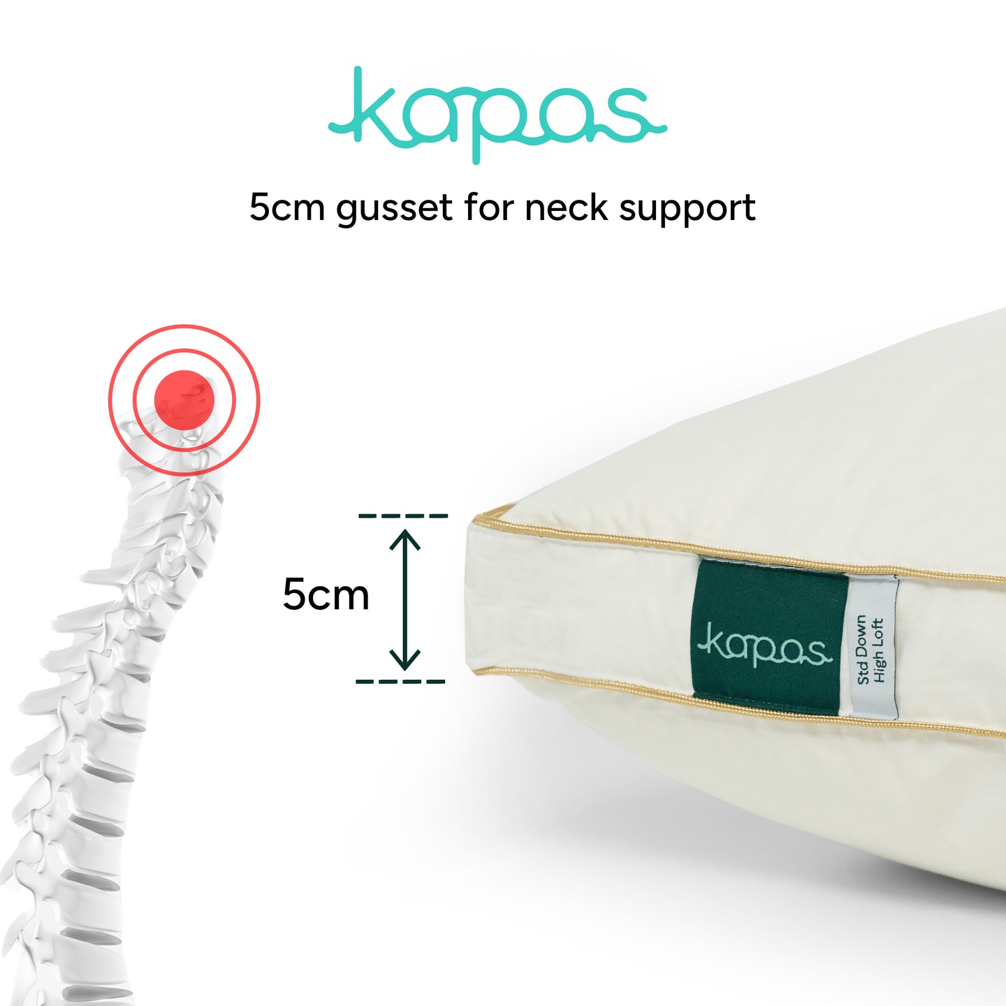 Kapas Down feather pillow
