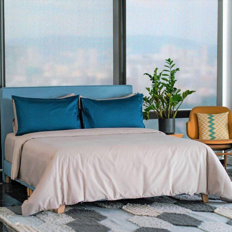 Extra-long staple cotton duvet cover set Cotton duvet cover set- Kapas Living Singapore