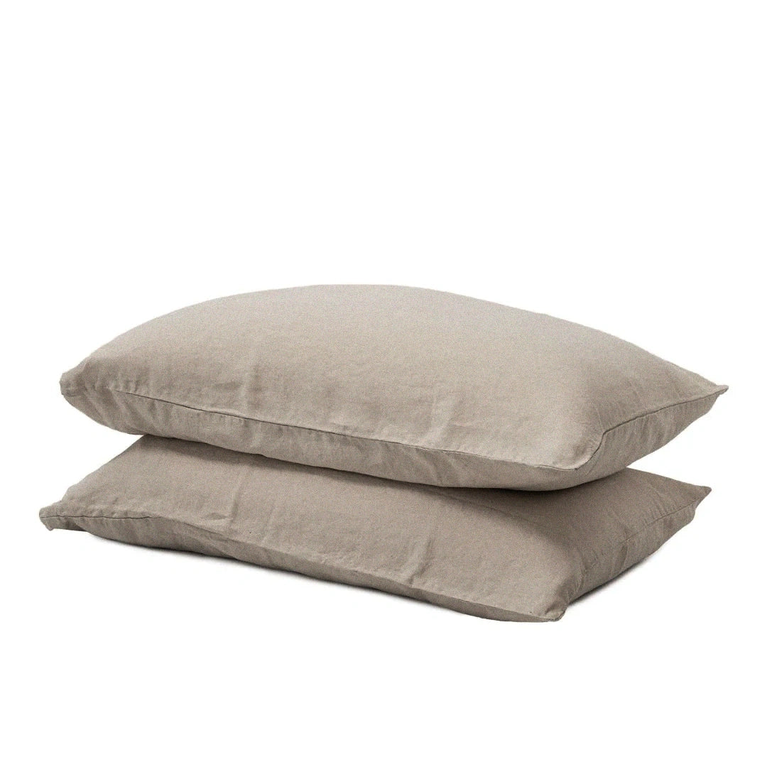 100% French flax linen pillowcase (x2)
