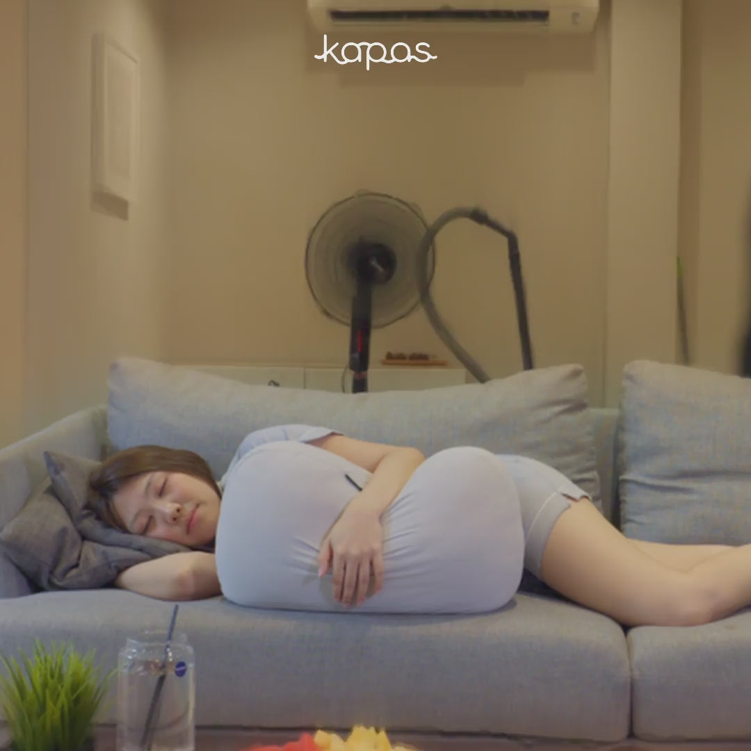Product video showing Cooling Marshmallow Pillow shape, support, and finish