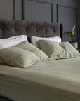 French linen bedsheet set with pillowcases