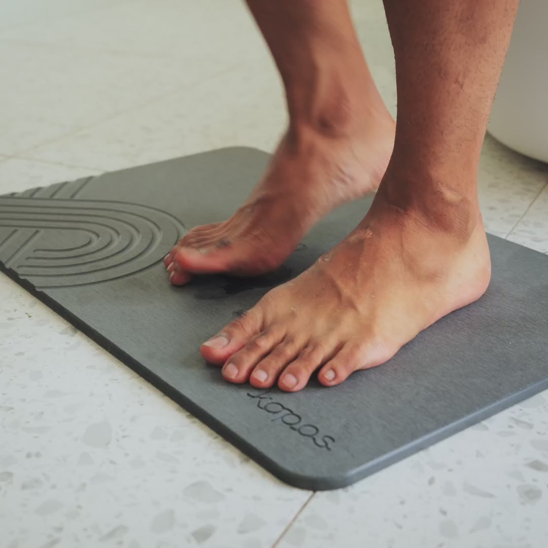 Diatomite bath mat product video