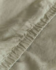sage green french linen pillowcases and bedsheets set