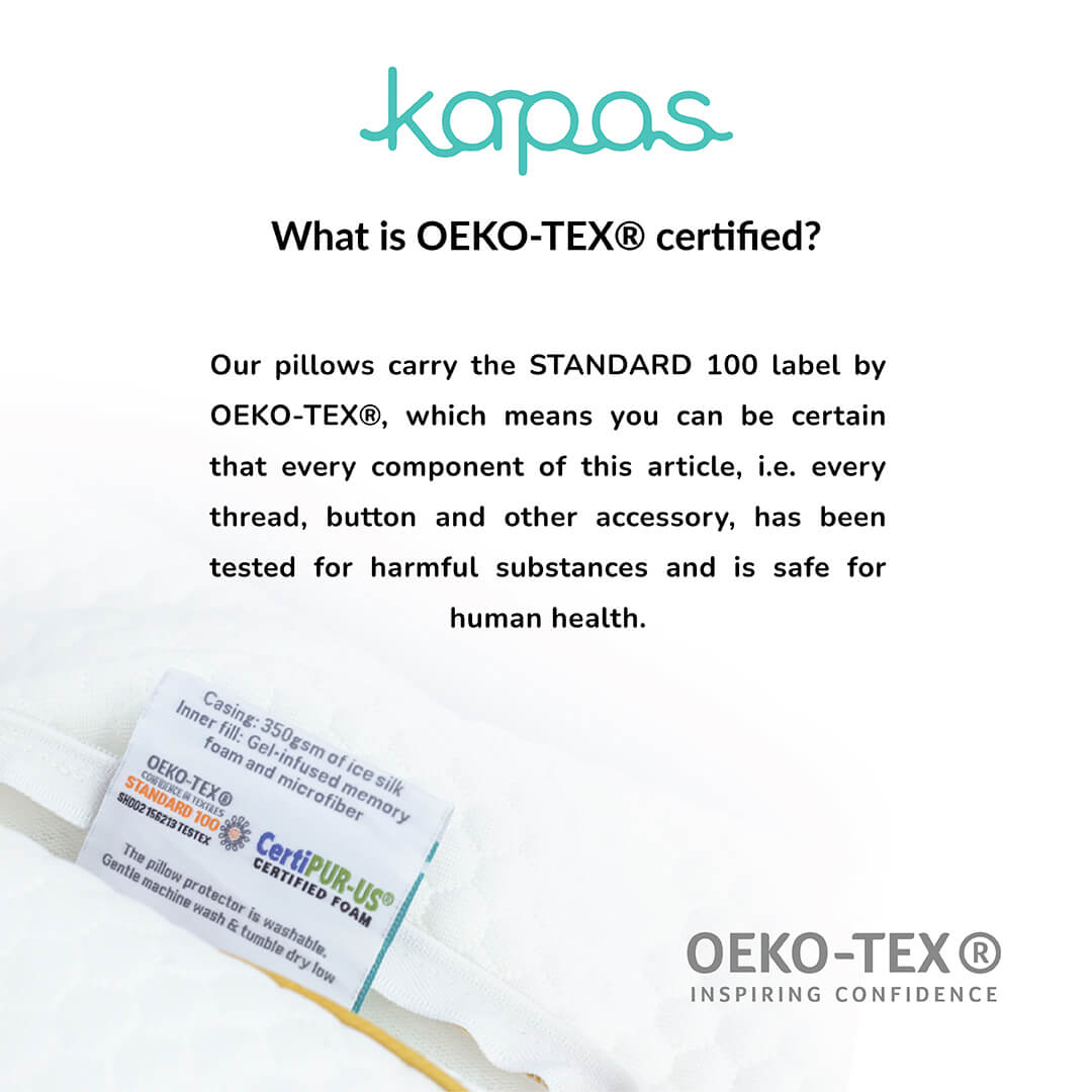 Oeko tex clearance pillow