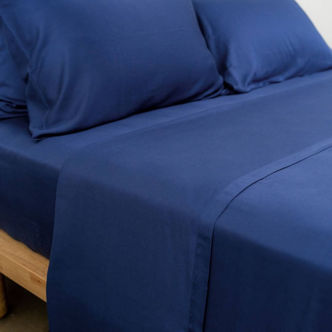 TENCEL™ flat sheet cerulean blue