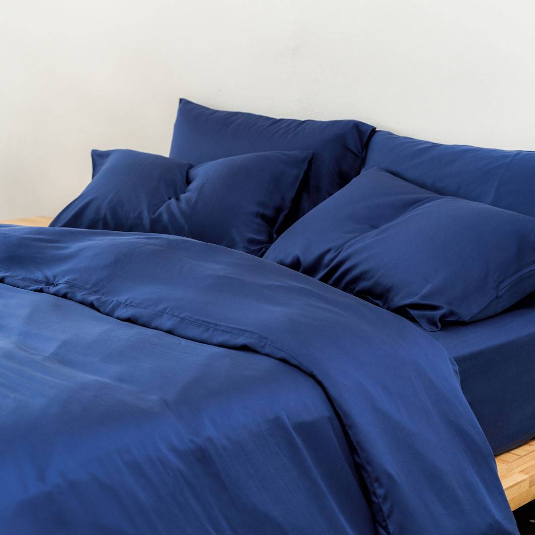 TENCEL™ duvet cover cerulean blue